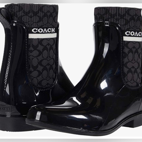 COPY - NWT COACH Rivington Rain Bootie, Available in red or white and multiple … - Picture 12 of 12